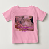 Slaapend Goldendoele Puppy Scripting Baby Shirt (Voorkant)