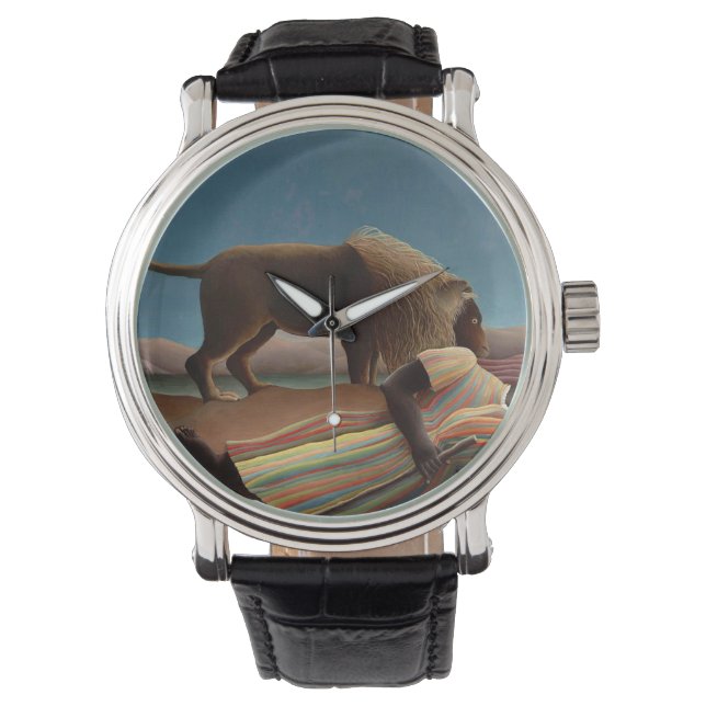 Slaapend gypsy Rousseau Horloge (Voorkant)