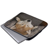 Slaapend Hoesje met Shiba Inu-laptop Laptop Sleeve (Voorkant onderkant)