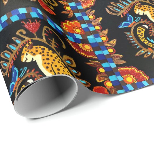 Slaapend Jaguar Wrapping Paper Cadeaupapier (Rol Hoek)