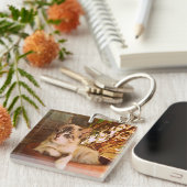 Slaapend Kat comprimeren Sleutelhanger (Voorkant Rechts)