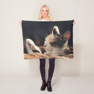 Slaapend Kat Kinderen Fleece Deken