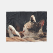 Slaapend Kat Kinderen Fleece Deken (Voorkant (Horizontaal))