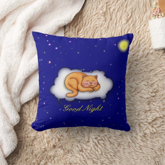 Slaapend Kat Kussen (Deken)