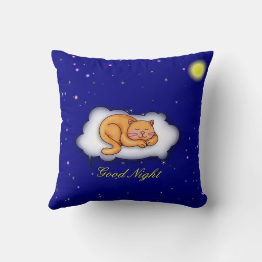 Slaapend Kat Kussen (Achterkant)