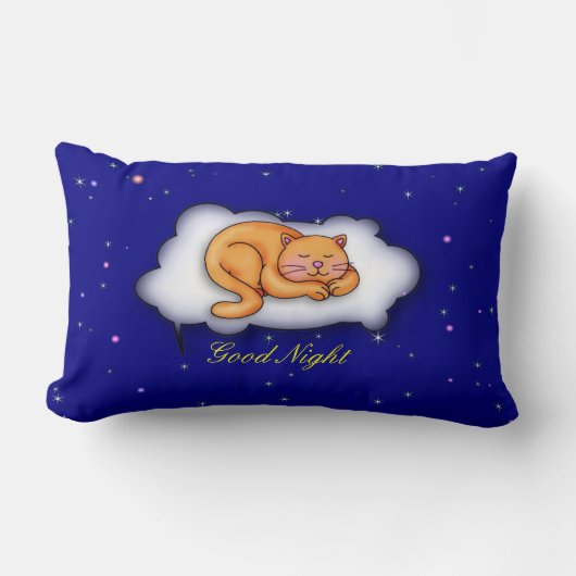 Slaapend Kat Kussen (Voorkant)