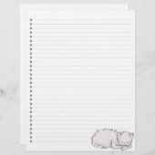 Slaapend Kat met letterhead (Voorkant / Achterkant)