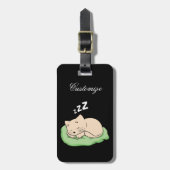 Slaapend Kat Thunder_Cove Bagagelabel (Voorkant verticaal)
