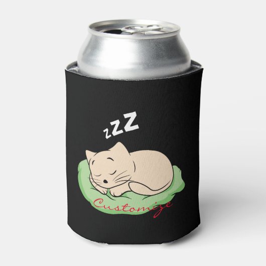Slaapend Kat Thunder_Cove Blikjeskoeler (Blikje Voorkant)