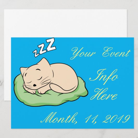 Slaapend Kat Thunder_Cove Classic (Voorkant / Achterkant)