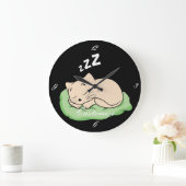 Slaapend Kat Thunder_Cove Grote Klok (Huis)