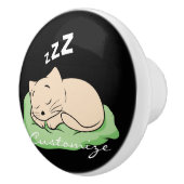 Slaapend Kat Thunder_Cove Keramische Knop (Rechts)