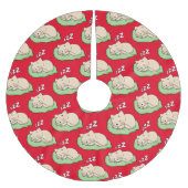 Slaapend Kat Thunder_Cove Kerstboom Rok (Voorkant)