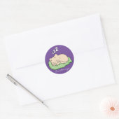 Slaapend Kat Thunder_Cove Ronde Sticker (Envelop)