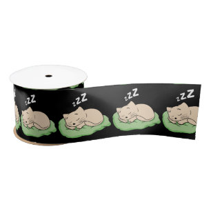 Slaapend Kat Thunder_Cove Satijnen Lint