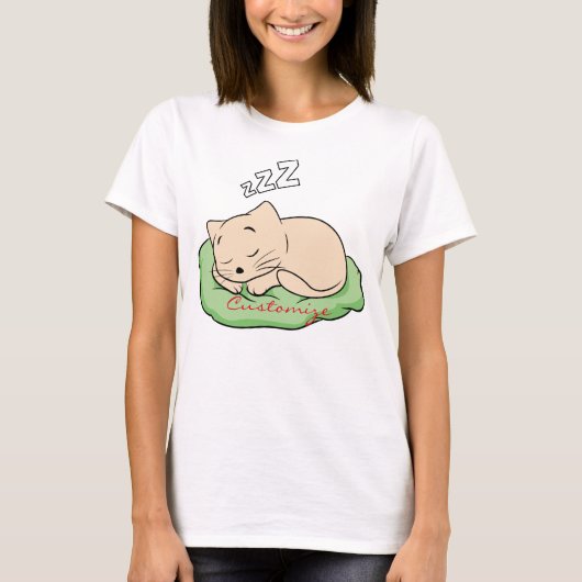 Slaapend Kat Thunder_Cove T-shirt (Voorkant)