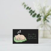 Slaapend Kat Thunder_Cove Visitekaartje (Staand voorkant)