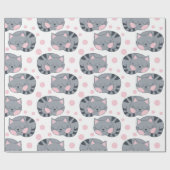 Slaapend kattenpapier cadeaupapier (Vlak)