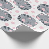 Slaapend kattenpapier cadeaupapier (Hoek)