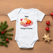 Slaapend kerstBeer Kubbbel-Baby-pak Romper