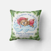 Slaapend kerstBeer Sierkussen (Achterkant)
