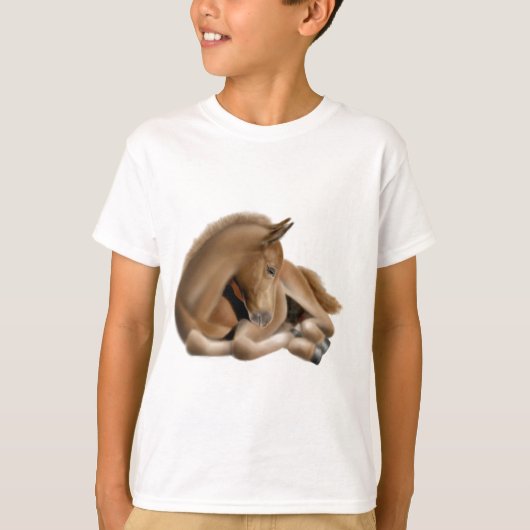 Slaapend Kinder vedershirt T-shirt (Voorkant)