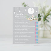 Slaapend Koala Baby shower Game raad eens wie? Kaart (Staand voorkant)