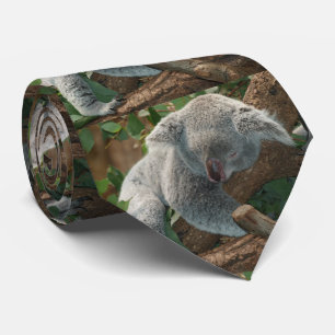 Slaapend Koala Beer Stropdas