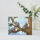 Slaapend Koala Briefkaart (Staand voorkant)