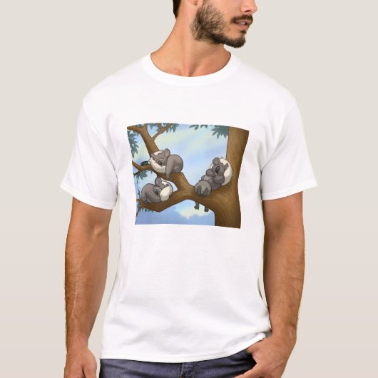 Slaapend Koala Shirt (Voorkant)