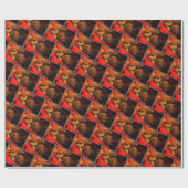 Slaapend leloo Matte Wrapping Paper, 30 x 6 inch Cadeaupapier (Vlak)