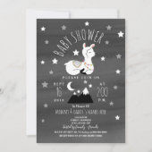 Slaapend Llama Baby Mountains Baby shower Kaart (Voorkant)