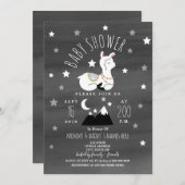 Slaapend Llama Baby Mountains Baby shower Kaart (Voorkant / Achterkant)