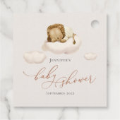 Slaapend Lon Genderneutraal Bedankjes Labels (Achterkant)