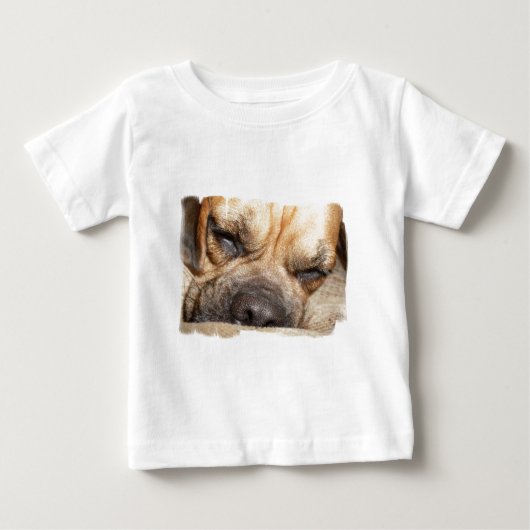 Slaapend Mastiff-Baby T-shirt (Voorkant)