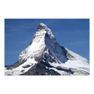 Slaapend Matterhorn Mountain in Europa Foto Afdruk