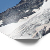 Slaapend Matterhorn Mountain in Europa Foto Afdruk (Hoek)