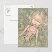 "Slaapend met Spiderwebs" Briefkaart (Voorkant / Achterkant)