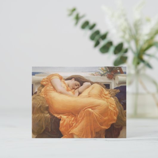 Slaapend mooi briefkaart (Staand voorkant)