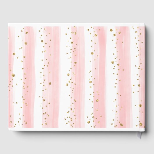 Slaapend olifant Blush Pink Florence Baby shower Gastenboek (Achterkant)