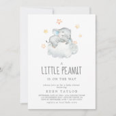 Slaapend olifant Little Peanut Baby shower Kaart (Voorkant)