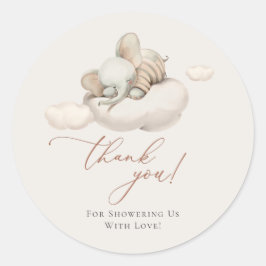 Slaapend oogmerk Neutraal geslacht Ronde Sticker