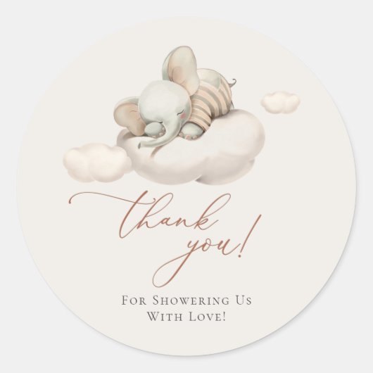 Slaapend oogmerk Neutraal geslacht Ronde Sticker (Voorkant)