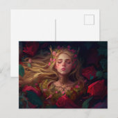 Slaapend sprookje briefkaart (Voorkant / Achterkant)