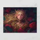 Slaapend sprookje briefkaart (Voorkant)