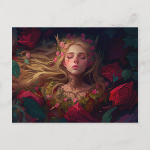 Slaapend sprookje briefkaart