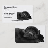 Slaapend Visitekaartje van de Lab Puppy Dog (Voorkant / Achterkant)