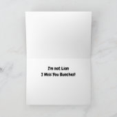 Slaapend Wenskaart Kaart (Binnen)