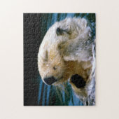 Slaapend Zee Otter, Jigzaag Puzzle Legpuzzel (Verticaal)