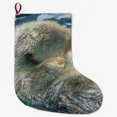 Slaapend Zee Otter Stocking Grote Kerstsok (Voorkant)